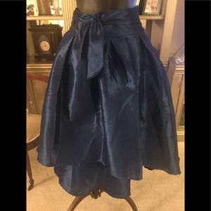 Royal blue taffeta skirt size S